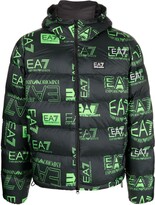Thumbnail for your product : EA7 Emporio Armani Logo-Print Puffer Jacket