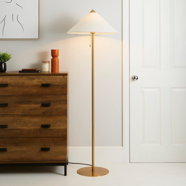 Dunelm Kyoto Floor Lamp Brown ShopStyle