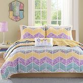 Thumbnail for your product : JCPenney Mizone Courtney Chevron Quilt Set