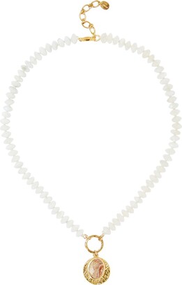 Chan Luu 18K Over Silver Gemstone Pendant Necklace