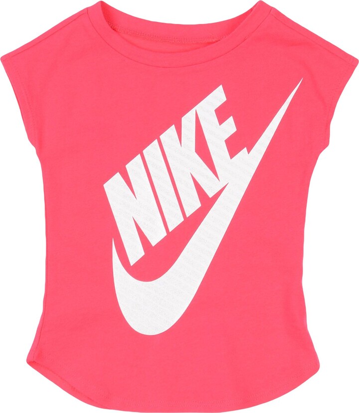 Nike Girls Jumbo Futura Tee T-shirt Fuchsia - ShopStyle
