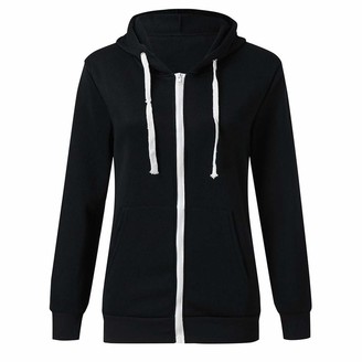 black zip up hoodie womens plus size