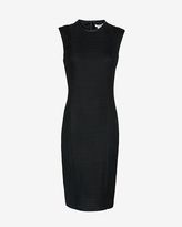 Thumbnail for your product : Helmut Lang Trance Frame Leather Detail Textured Dress