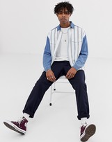 Thumbnail for your product : ASOS Design DESIGN oversized 90's style denim shirt with stripe front