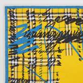 Thumbnail for your product : Burberry Scribble Check Silk Square Scarf