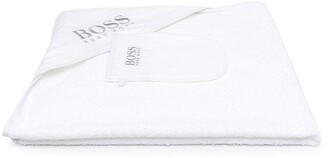 BOSS Kidswear Embroidered Logo Cotton Bath Cloak