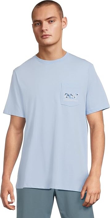 Vineyard Vines Camo Hammerhead Ss T-Shirts Men's T Shirt Jake Blue : 2XL, Cotton