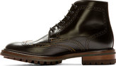 Thumbnail for your product : Paul Smith Black Cale Wingtip Brogue Boot