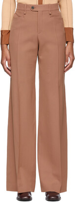 Chloé Brown Flared Trousers