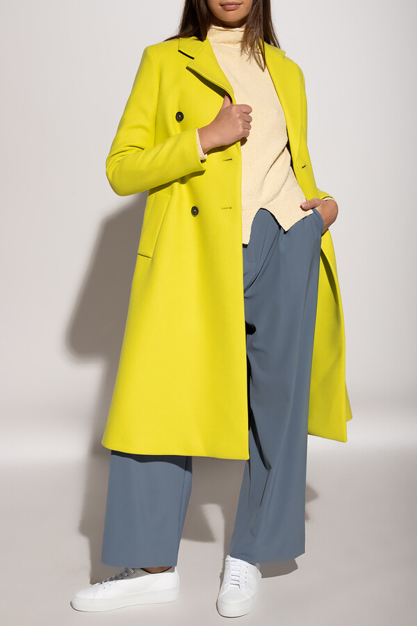 Paul Smith Double-breasted Coat Women's Neon - ShopStyle