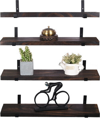 Williston Forge Wood Floating Shelf