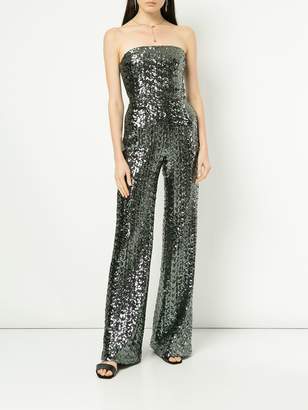 Alexis sequined strapless jumpsuit