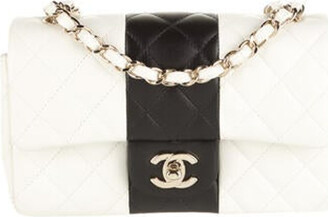 Chanel 2022 Rectangular Mini Bi-Stripe Flap Bag - ShopStyle