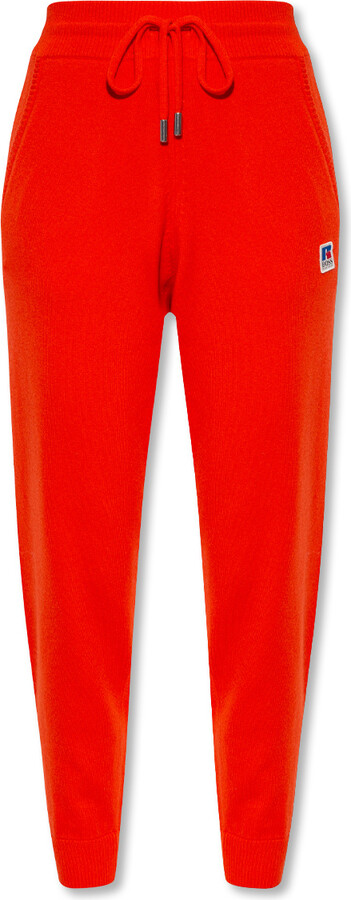 BOSS X Russell Athletic Wool Trousers - Orange - ShopStyle Tapered Pants