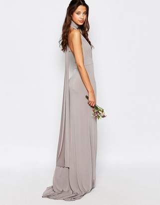 TFNC Tall Tall WEDDING Multiway Fishtail Maxi Dress-Grey