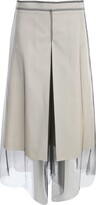 Thumbnail for your product : Maison Margiela Calico Mesh Layered Culottes