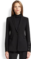 Thumbnail for your product : Akris Punto Beaded-Cuff One-Button Blazer