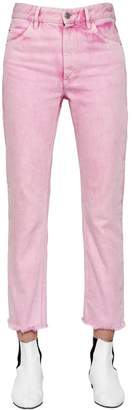 Etoile Isabel Marant Raw Cut Hem Cotton Denim Jeans