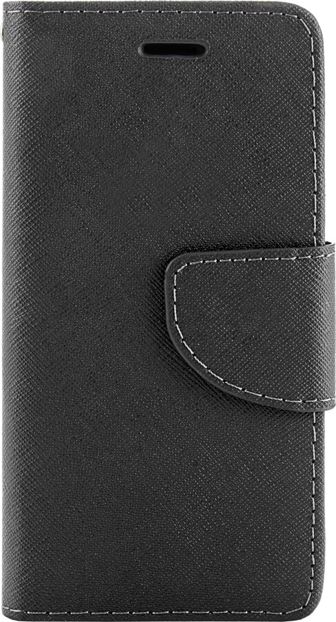 SumacLife Vegan Leather Wallet Stand Case for Apple iPhone 6 Plus / 6S Plus With 3 Dedicated Card Slots, Cash Slot, and Magnetic Cover / Flap (Black)
