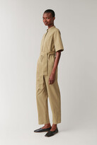 Thumbnail for your product : COS Short-Sleeved Cotton-Mix Jumpsuit