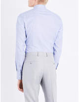 Thumbnail for your product : BOSS Micro-weave slim-fit cotton shirt