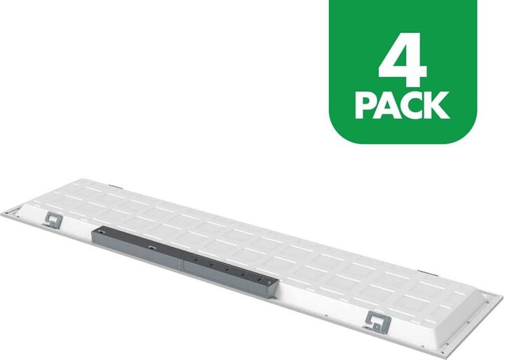 LEDone 1 ft. x 4 ft. 2500/3125/3750 Lumens Integrated LED Panel Light, 3500K/4500K/5000K (4-Pack)