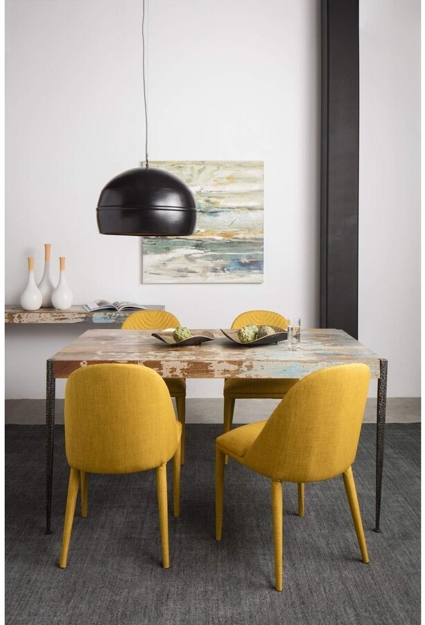 Aurelle Home Tulip Modern Yellow Dining Chair - ShopStyle