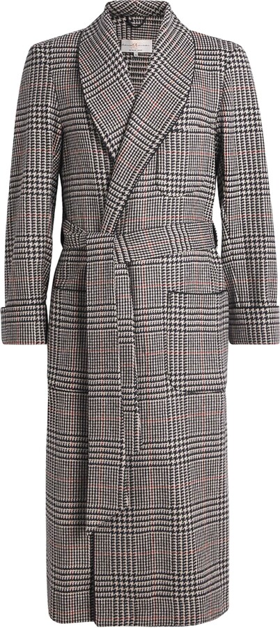 Daniel Hanson Wool Check Dressing Gown