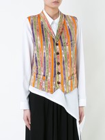 Thumbnail for your product : Comme Des Garçons Pre-Owned Bleached Back Striped Waistcoat
