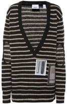 Thumbnail for your product : Burberry Striped mohair-blend sweater