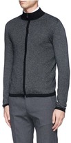 Thumbnail for your product : Nobrand Chevron knit zip front cardigan
