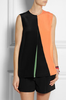 Thumbnail for your product : Cédric Charlier Color-block crepe top