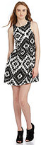 Thumbnail for your product : Sugar Lips Sugarlips Tribal Beauty Cutout A-Line Dress