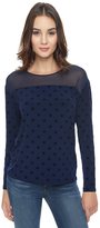 Thumbnail for your product : Juicy Couture Flocked Dot Top