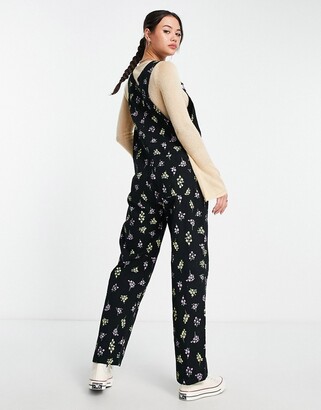 Monki overalls in all over floral print - ShopStyle Jumpsuits & Rompers