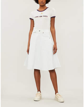 Wildfox Couture Vibe On This roundneck cotton T-shirt