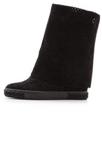Thumbnail for your product : Casadei Perforated Suede Boots