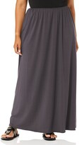 Thumbnail for your product : Star Vixen Women's Plus-Size Modest Soft DTY Knit Pull-On Maxiskirt