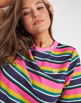 Thumbnail for your product : Daisy Street Plus relaxed t-shirt in retro stripe
