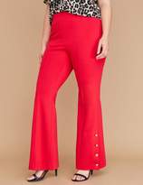 Thumbnail for your product : Lane Bryant Ponte Bootcut Pant - Pull-On Vented Button Hem
