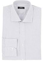 Thumbnail for your product : Fairfax Men's Grid-Pattern Cotton Poplin Dress Shirt-Light Gray
