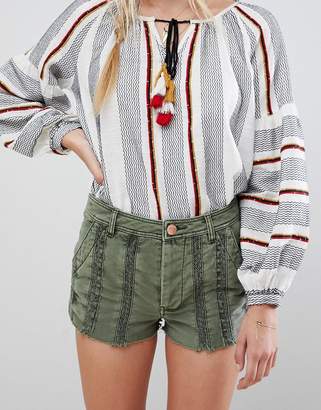 Free People Great Expectations Lacey Cut Off Shorts