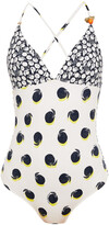 Thumbnail for your product : Stella McCartney Embellished Printed Swimsuit