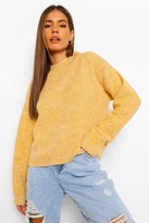 Thumbnail for your product : boohoo Petite Waffle Knit Marl Knitted Sweater