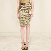 Thumbnail for your product : Ralph Lauren Metallic Silk Mariana Skirt