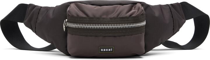 sacai Brown Pocket Belt Bag
