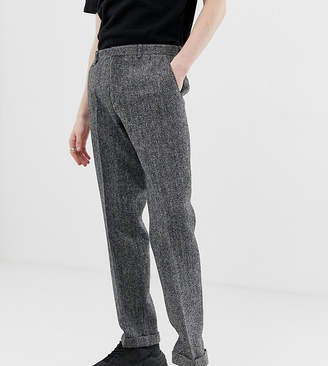 mens skinny tweed trousers