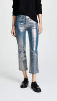 Thumbnail for your product : J Brand Selena Crop Bootcut Leather Pants