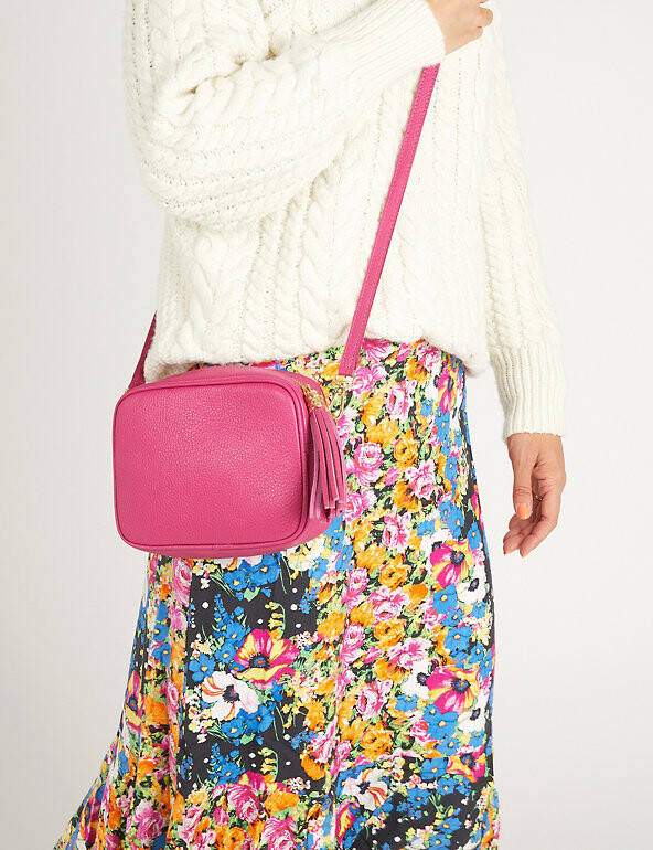 Leather Zip Around Cross Body Camera Bag ShopStyle