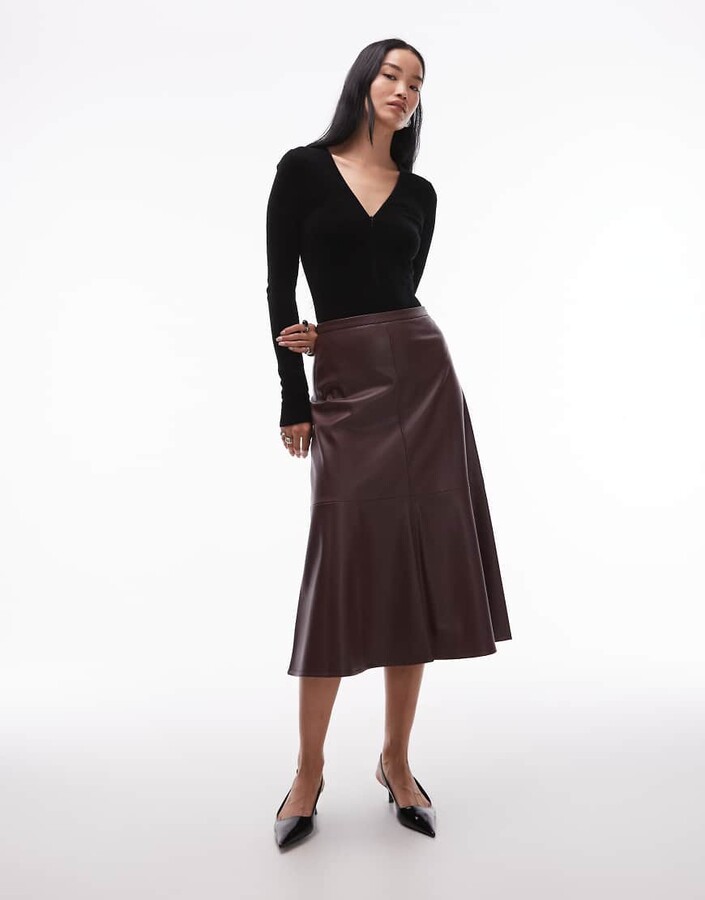 Arket pure velvet deep v-neck long sleeve bodysuit in black